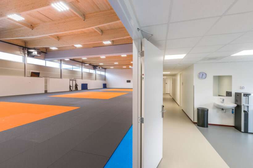 Neptunus-Flexolution-Ruskahal-Papendal-zerlegbare Sporthalle