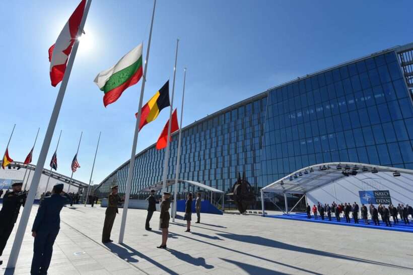 Neptunus Alure Globe NATO-Gipfel Konferenzstruktur in Brüssel