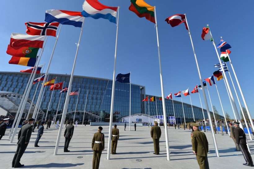 Neptunus Alure Globe NATO-Gipfel Konferenzstruktur in Brüssel