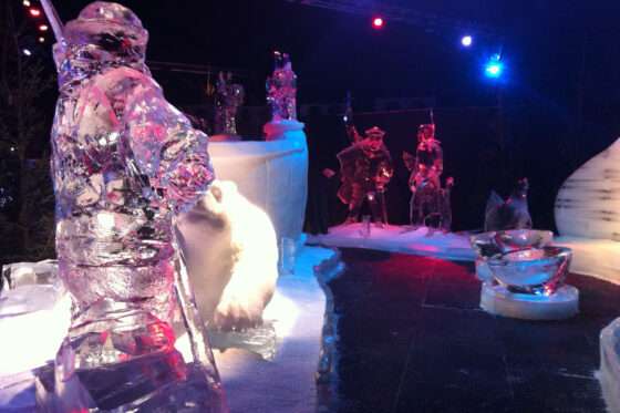 Neptune Evolution Ice Sculptures Festival Zwolle Tent Winter Event