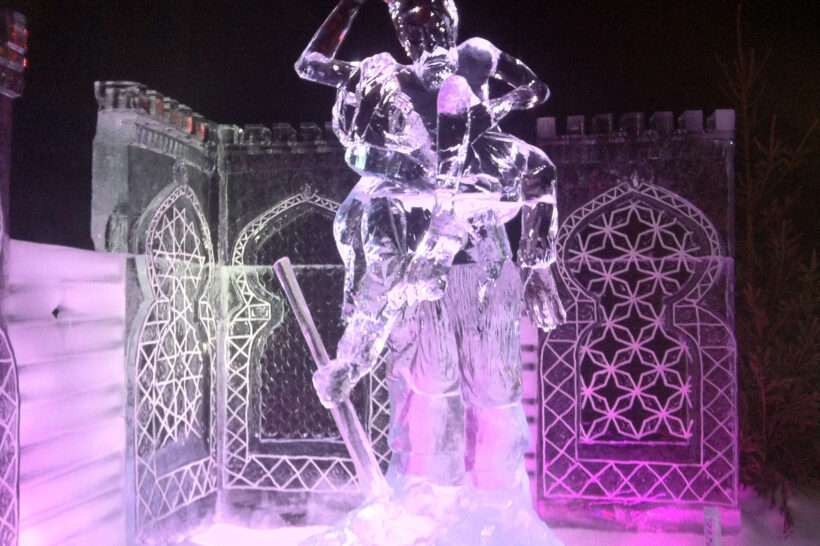 Neptune Evolution Ice Sculptures Festival Zwolle Tent Winter Event