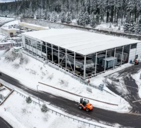 Neptunus baut Hospitality Struktur Biathlon Oberhof