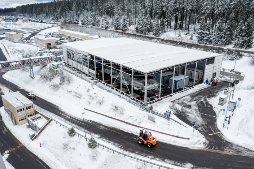 Neptunus baut Hospitality Struktur Biathlon Oberhof